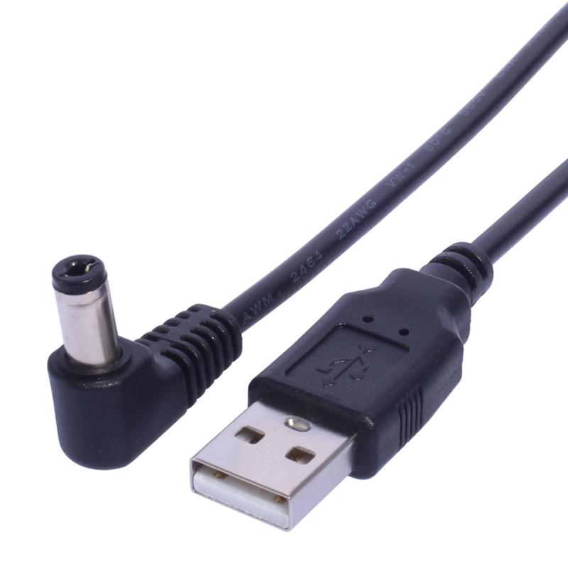 Reliable USB to DC5.5 x 2.1mm Power Cable Suitable for Navigation, Radios, and Alarm Clocks 1meter/39.37inch Length