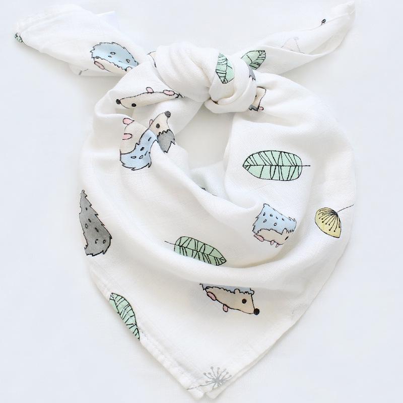 

60cm Double-Layer Bamboo Cotton Baby Bath Towel & Handkerchief