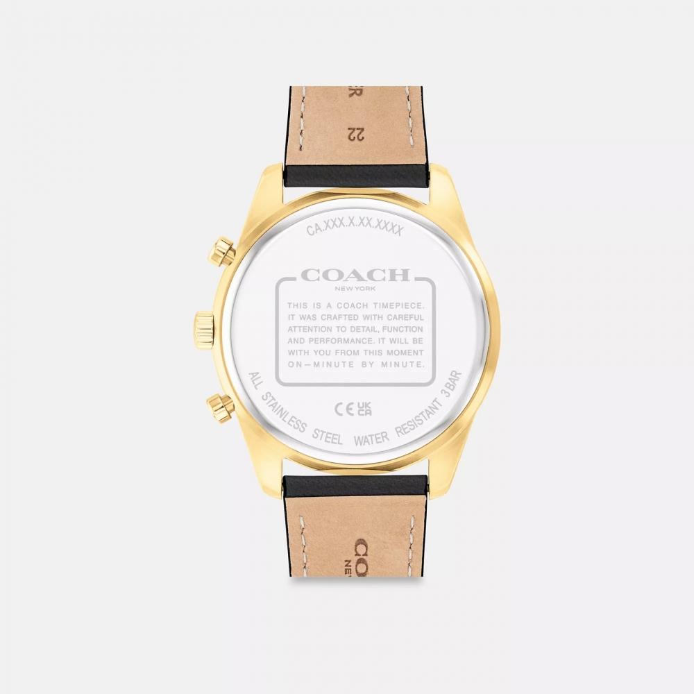 Coach Cole Watch  44 Mm Black