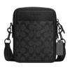 Sullivan 17 Klassische Monogramm-Prägung Reißverschluss Multifunktionale Tasche Kieselstein-Leder Beschichtetes Canvas Umhängetasche Klein CC009-QBMI5