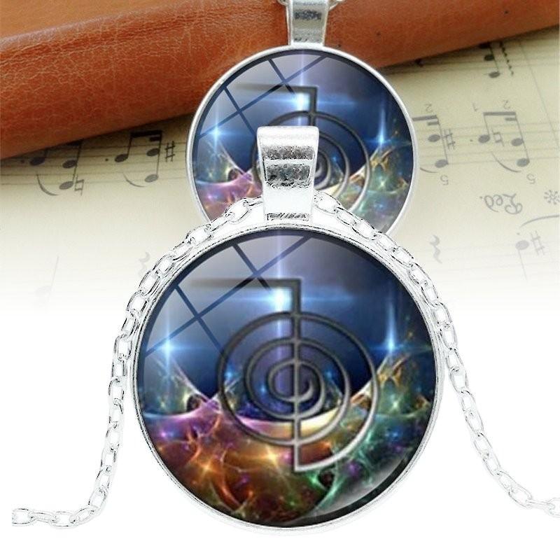 Exquisite Legierung Zeit Edelstein Anhänger Halskette Modischer Retro-Stil Für Frauen Und Männer