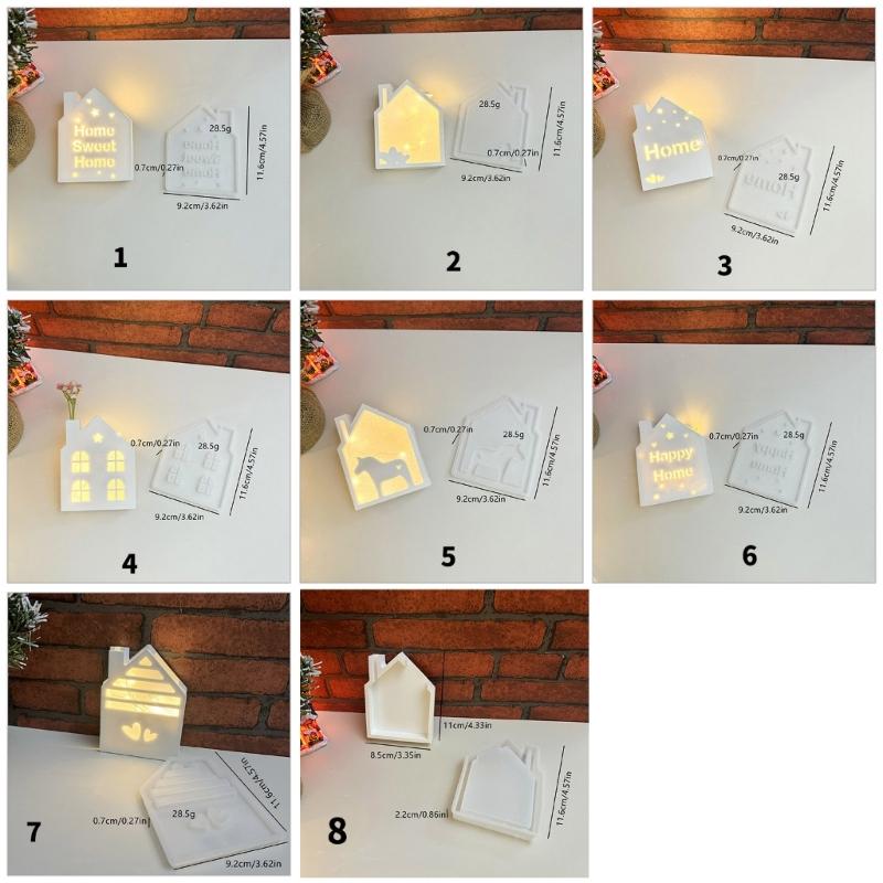 High Quality Silicone Mold For Crafting Unique Glowing House Night Lights For DIY Enthusiasts And Home Decors Designers
