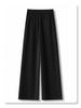 Women's Gray Wide-Leg Summer 2025 Slimming High-End Pants