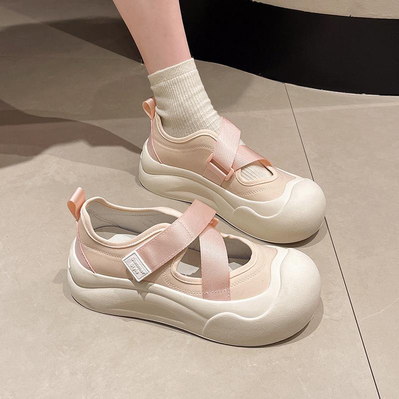 Ugly Cute Shoes Female Baotou Sports Sandals Female Summer Outside Wear Thick Bottom Casual Mary Jane Single Shoes