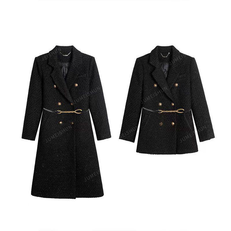 Korean Style Wool & Down Jacket Clearance: Long Double-Breasted Coats & Short Down Cotton Jackets