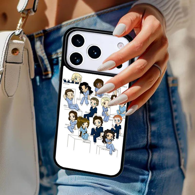 Greys Anatomy soft Phone Case For iPhone 17 Air 14 15 13 12 Max Cover For Apple 14 15 16 16e 11 Pro Max Plus
