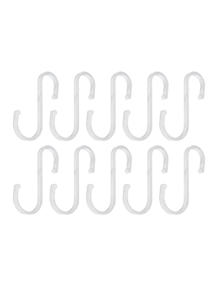 Stylish Matte Finish Aluminum S Hooks for Kitchen and Home Use 10 Pack