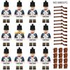 36 European Soldiers 8037A Small Particle Infantry Figurine Royal Army Navy Doll Children's Building Block Cross-bordersale