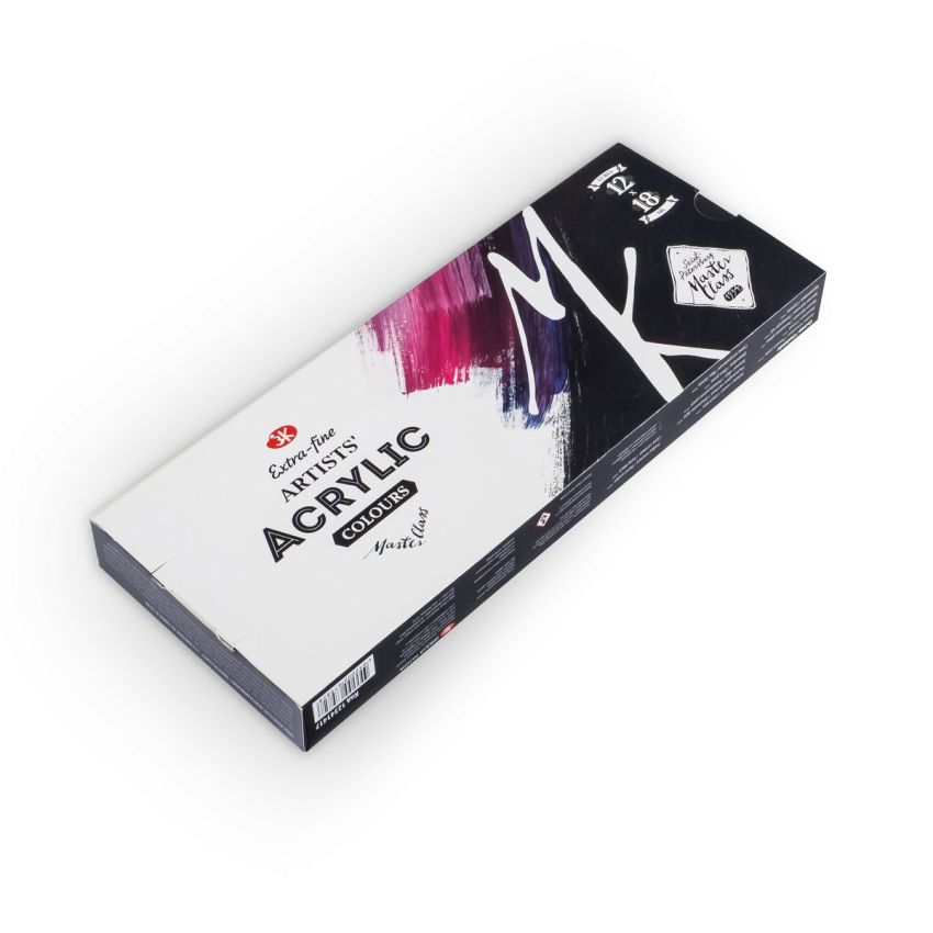 Master Class Acrylic Paints 12x18ml In Tubes