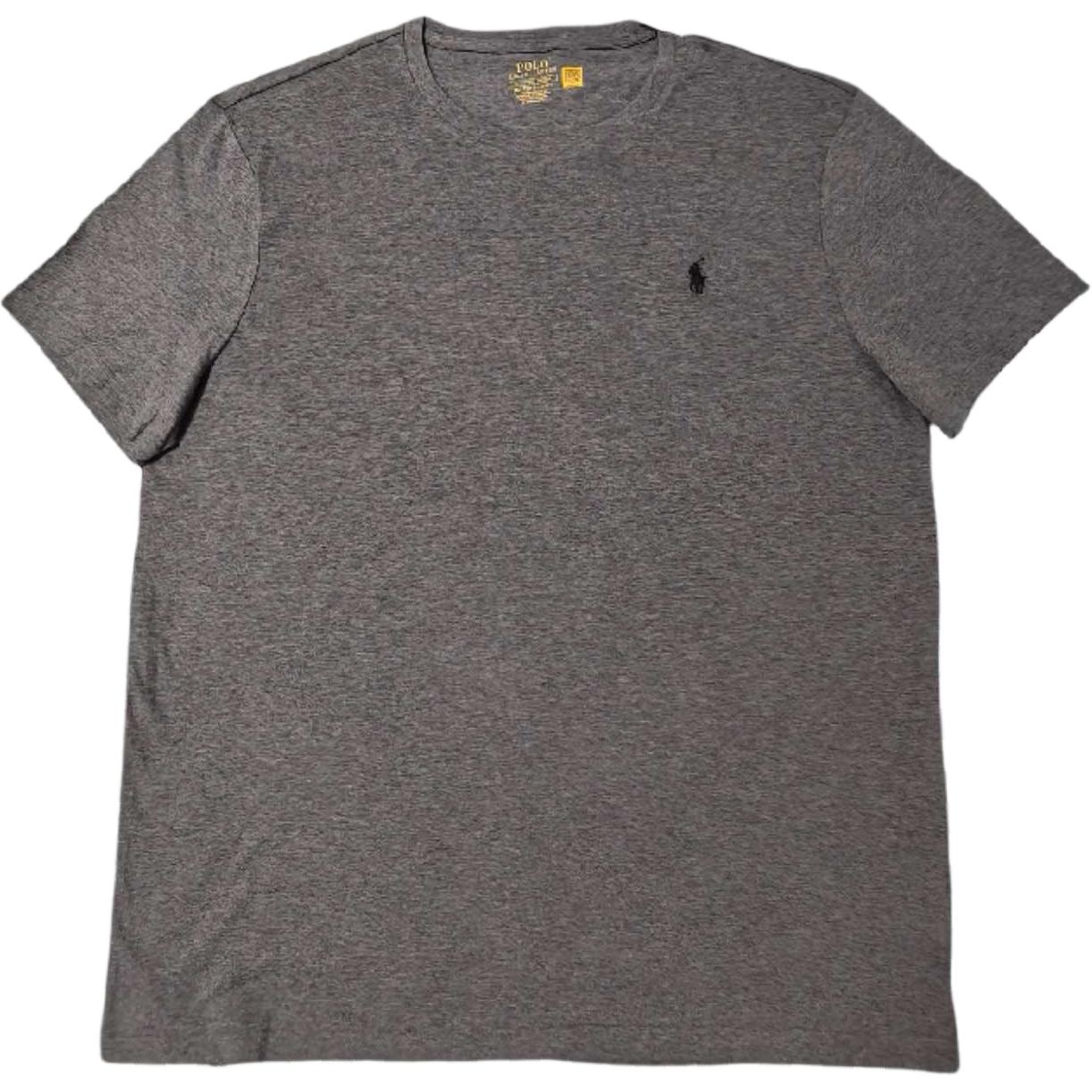 Мужская футболка Polo Ralph Lauren однотонная с логотипом-пони с круглым вырезом и короткими рукавами 710706748-114 XL 10215₽