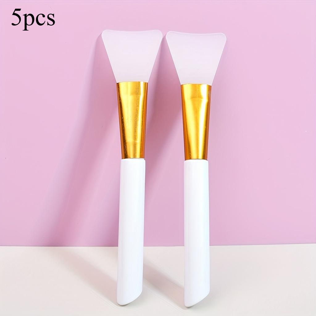 5pcs Soft Silicone Face Mask Brushes | MaskMask Beauty Tool, Easy Clean, Soft Touch, Face Applicator for Makeup Application