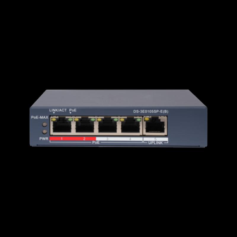 HIKVISION 5-Port 100Mbps Non-Managed PoE Switch