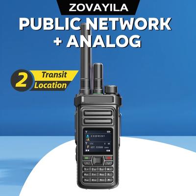 Talkie-walkie bimode réseau 4G + relais sans fil analogique 5 W 100 km interphone bidirectionnel pour flotte domestique