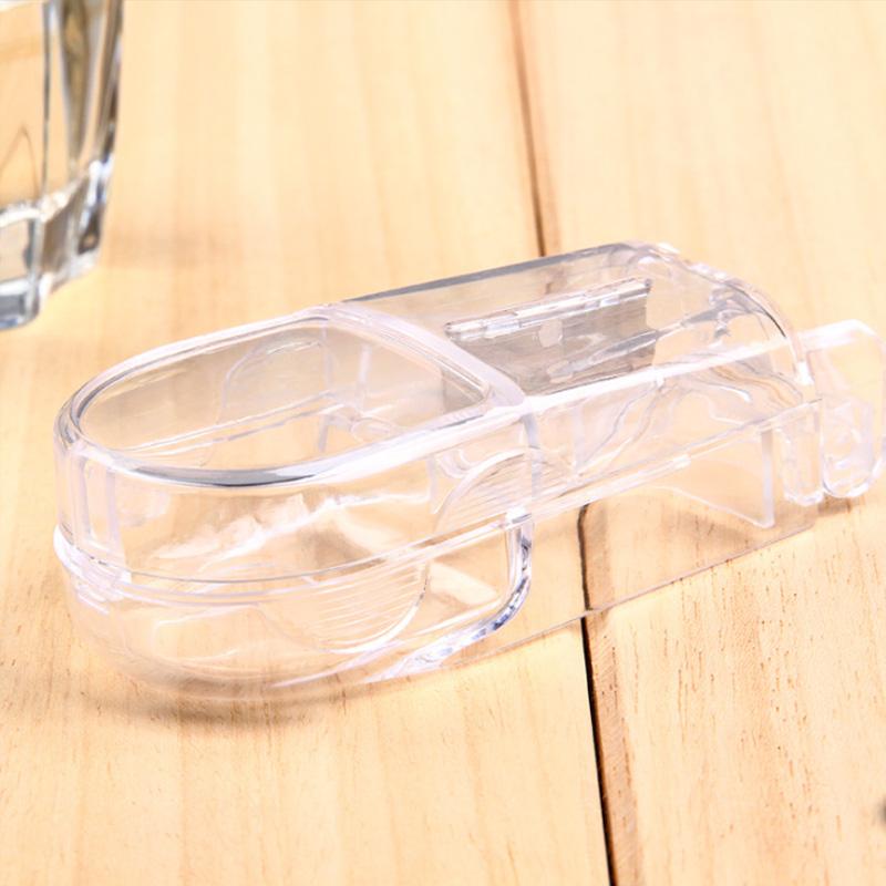 

Коробка для резки таблеток Портативная коробка для лекарств Измельчитель таблеток Разделитель Держатель для таблеток Коробка для резки таблеток прозрачный