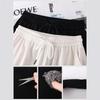 Women's High-Waist A-Line White Silk Shorts - Summer 2025 Collection, Petite Wide-Leg, Casual Sporty Style