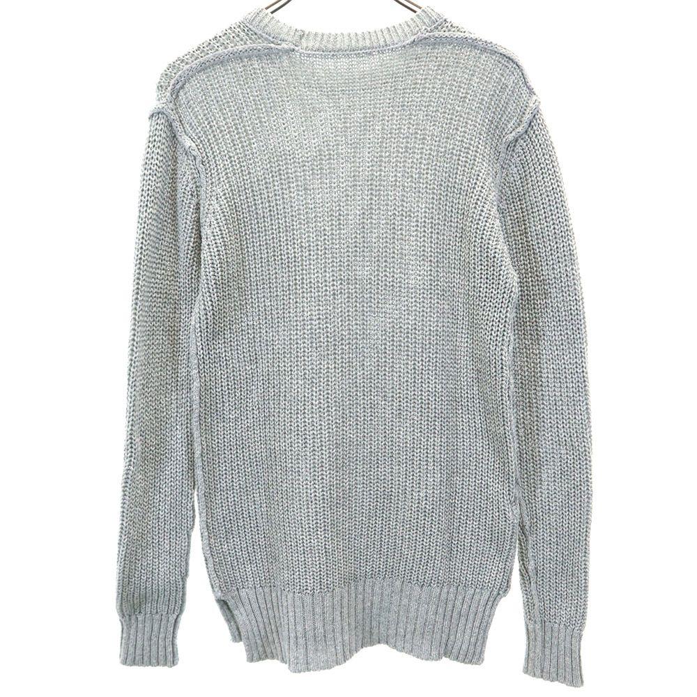 KAZUYUKI KUMAGAI Long sleeve Liliane Crew Neck knit 2 gray sweater Men's Used
