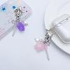 Candy Color Phone Lanyard Jelly Star Pendant Wrist Strap Detachable Phone Chain Keyring Portable Accessory for Women