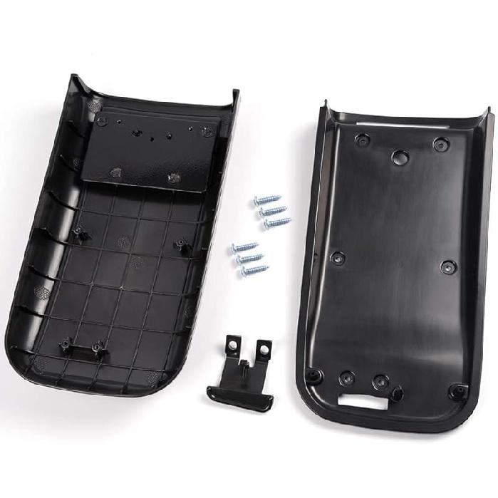 Center Console Lid Armrest Cover Compatible with Dodge Ram 1500 2500 3500 2002-2008 Leather Black Replacement