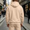 Men's Casual -Lined Long Sleeve Hooded Zip-Up Sweatshirt with Multiple Pockets