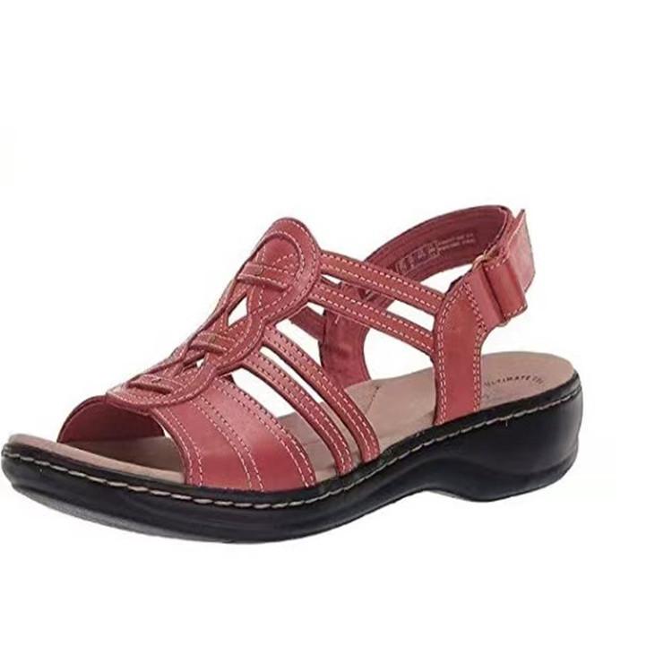 

Большие тапочки для женщин. Новые повседневные пляжные сандалии с плоской подошвой и открытым носком для женской обуви.