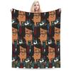 Totals Dramas Characters Blanket Soft  Throw Blanket Spring Kids Adults Living Room Plane Travel Bedspread