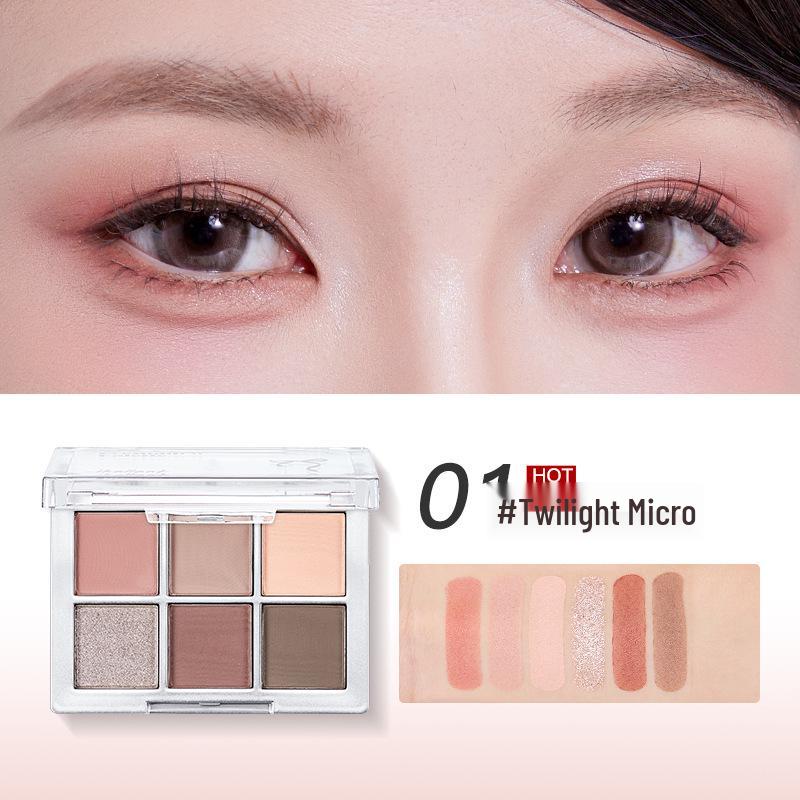 Kérastase Color Mirror Палитра теней для век из шести цветов: Матовый, Перламутровый, С блестками, Для контурирования, Стойкий, Мелкая текстура 6*1.2g