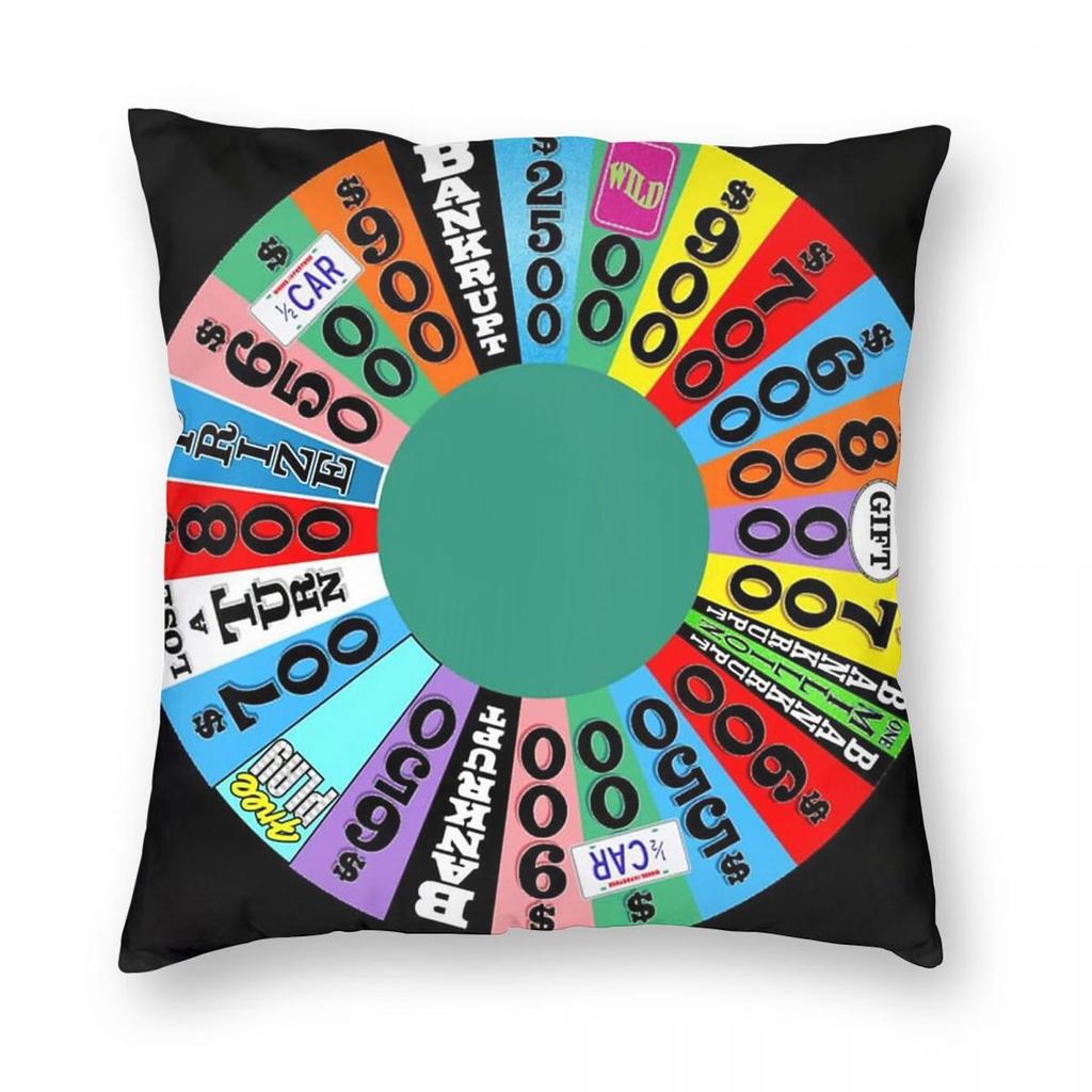 Wheel Of Fortune Wheel Prizes Pillowcase Polyester Linen Velvet Creative Zip Decorative Throw Pillow Case Room Cushion Cover