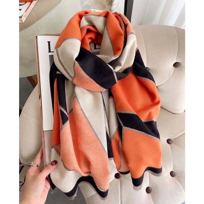 VICTORIA&VERA Autumn/Winter Geometric Pattern Shawl Scarf