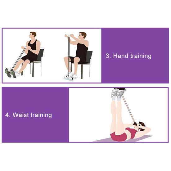 Fitness Sit-Up Pull Lina Taśma oporowa Sprzęt do ćwiczeń brzucha
