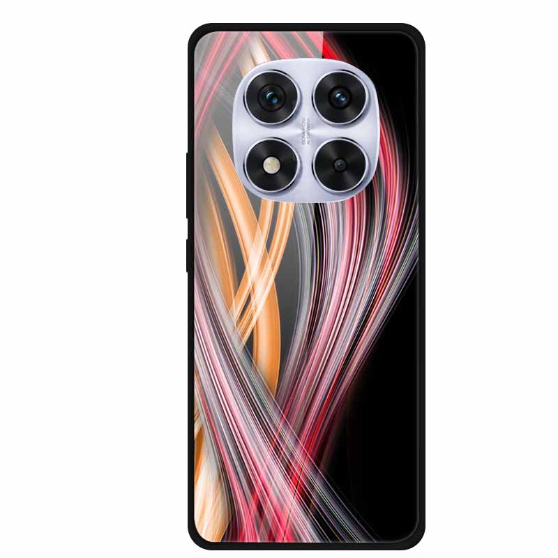 Tempered Glass Case For Redmi Note 14 Pro Coque 14Pro Flowers Phone Cases For Xiaomi Redmi Note14 Pro Hard Back Cover Case Funda