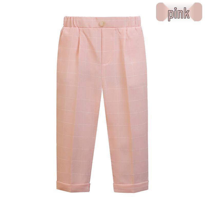 Pantaloni de costum uni pentru copii - Pantaloni lungi casual pentru băieți pentru uniforma de școală primară, costum de spectacol de primăvară/toamnă