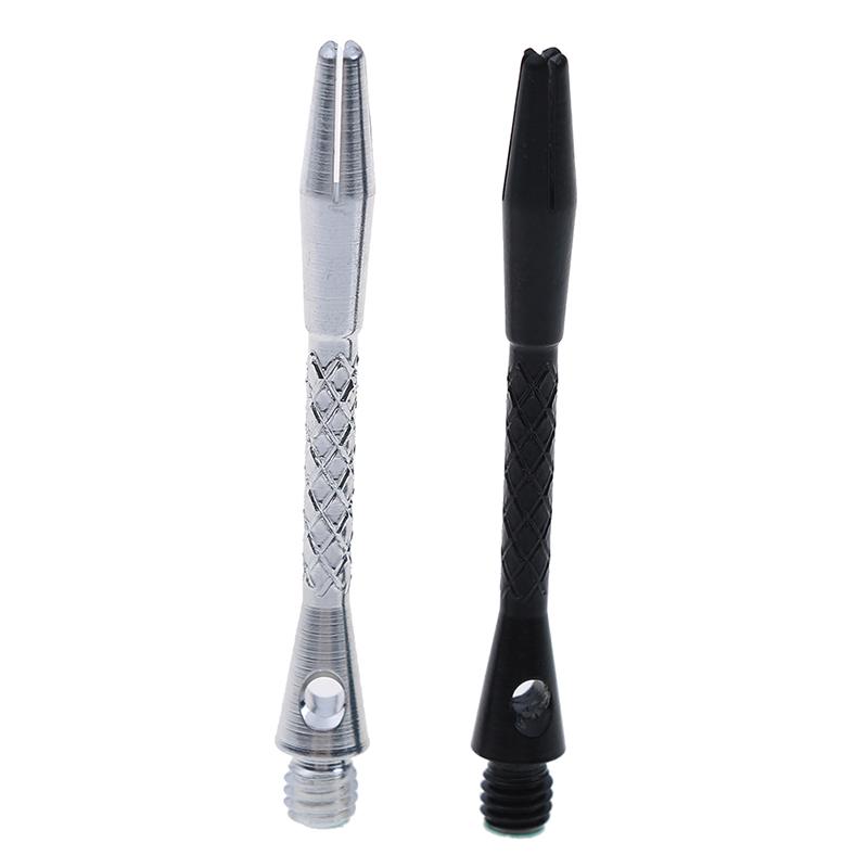 12pcs 5cm Aluminium Alloy Screw Dart Shaft Silver Black Darts Stems Replace Nw