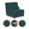 Fold-out Armchair Sleeping Function KIMO Bedding Container Family Furniture C Green