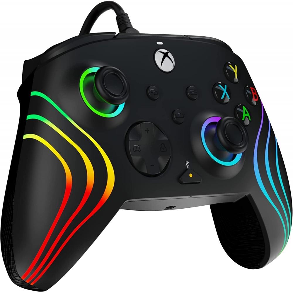 Afterglow Wave LED Wired Controller PDP Afterglow Wave LED Wired Controller for Xbox Series XS - Black [Xbox Officially Licensed Product]