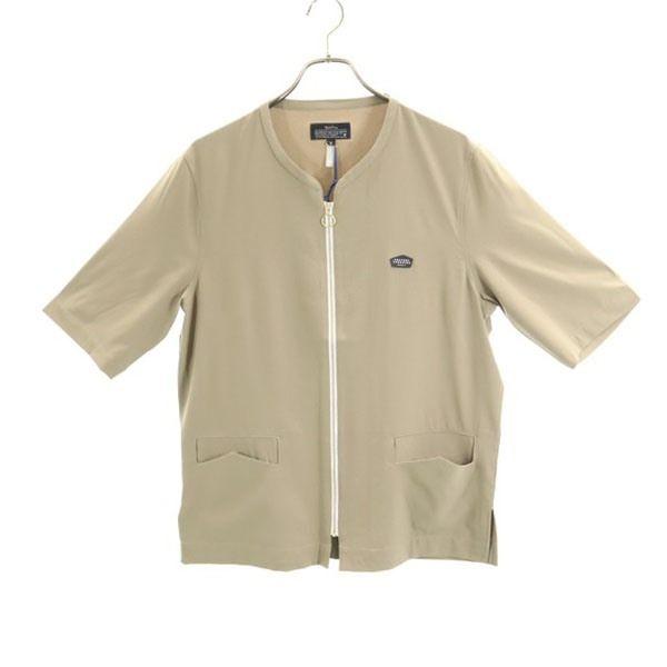 

Совершенно новая футболка quolt с коротким рукавом на молнии M бежевая HYKE ZIP-SHIRTS Мужская Б/у