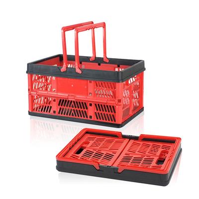 Faltbarer Kunststoff Einkaufs- & Aufbewahrungskorb für Markt, Picknick & Zuhause
