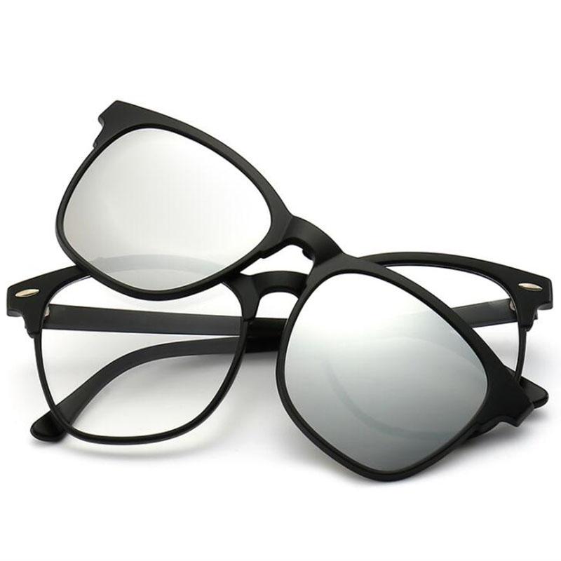 

Очки для близорукости с магнитной клипсой, полуободковые, от 0 -0.5 -1.0 -2.0 до -6.0, Солнцезащитные очки для дальнозоркости +0.5 +1.0 +2.0 до +6 0