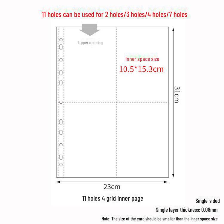 Livro de coleção de moedas e selos Fire Paint com 15 páginas de recarga de folhas soltas para selos e emblemas