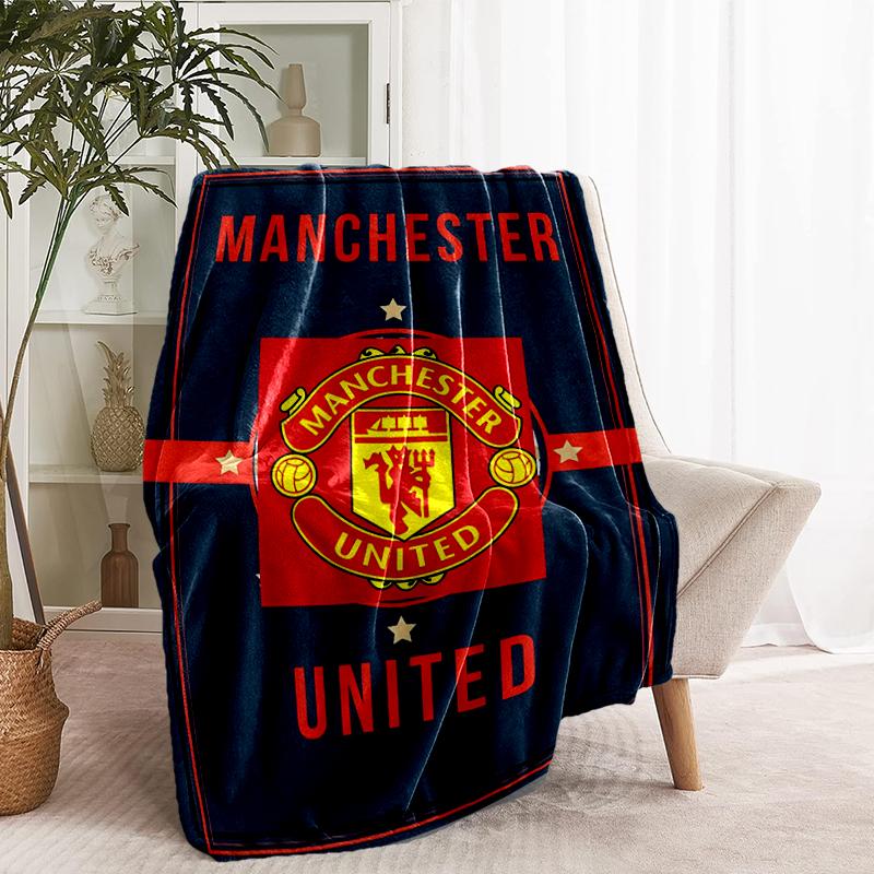 Manchester United F.C Print Blanket - Soft & Comfortable, for Bedroom, Travel, Sofa, Home Decoration - Birthday Christmas Gift for Friend