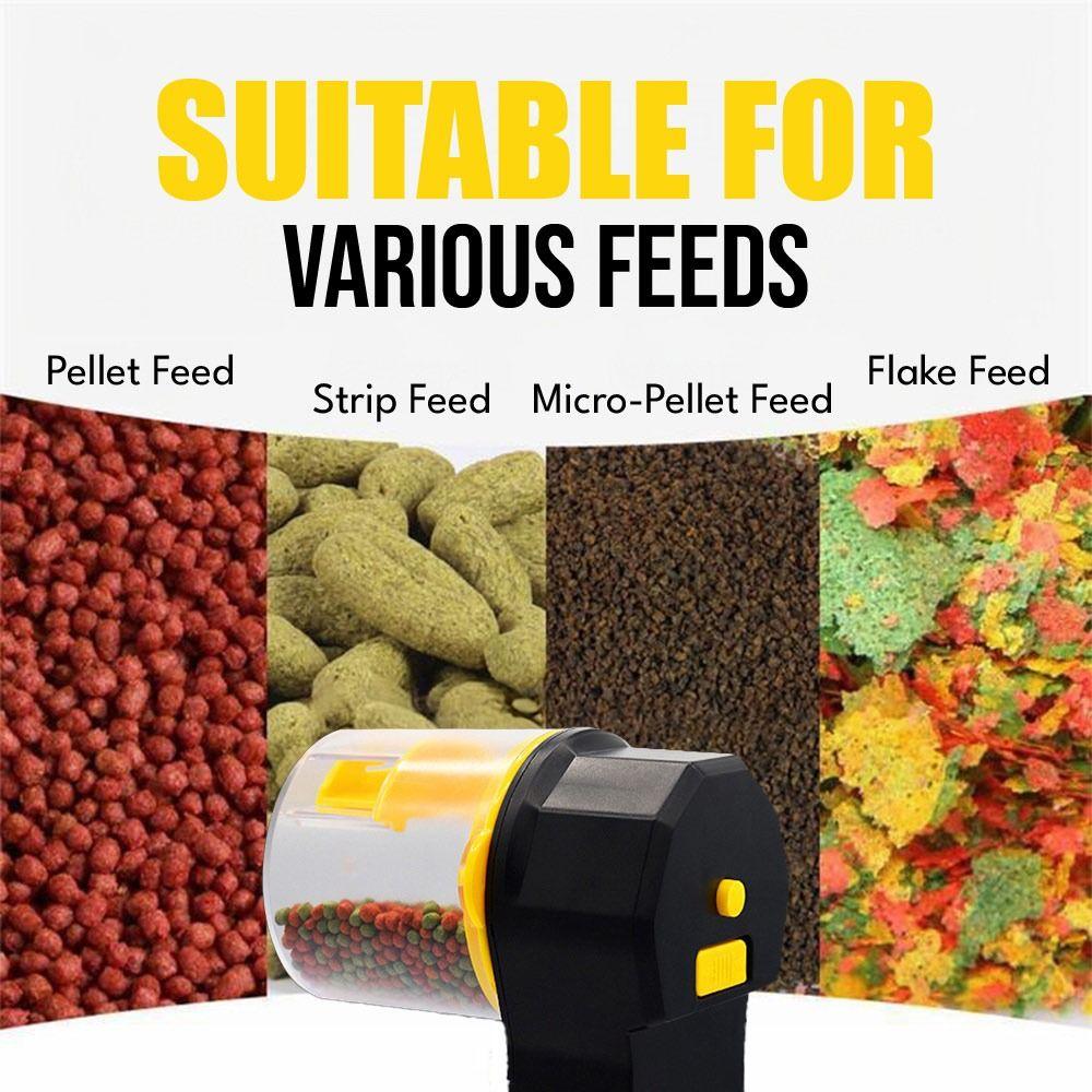 Durable Intelligent Fish Tank Feeder Large Capacity 2nd Gear Automatic Fish Feeder Aquarium Feeder Aquarium Accessories