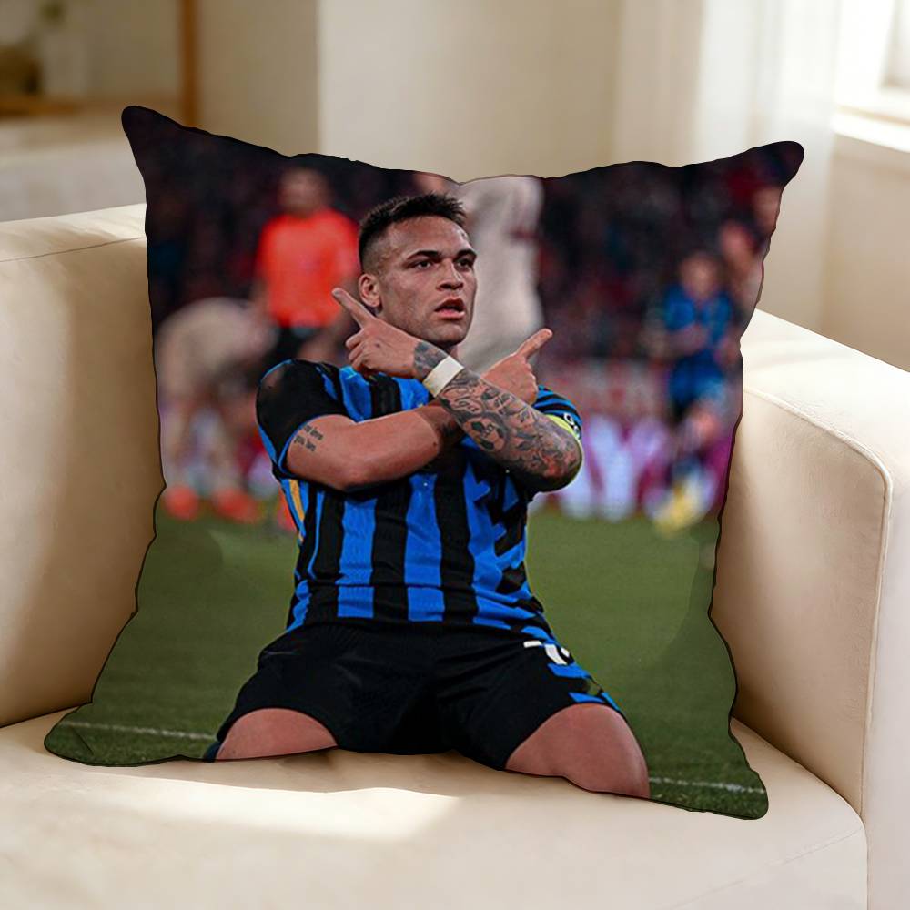 Fußballstar Lautaro M Martinez Kissenbezug Quadratisch Doppelseitig Sofakissenbezug Schlafzimmer Nachttischkissen