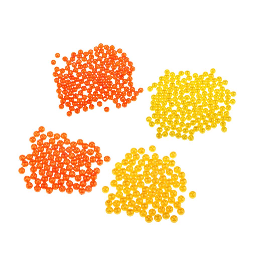 150 Stück Kunststoff Runde Angelperlen Köder Meer Rigs Köder Orange 4mmSport, Angelsport, Köder, Futtermittel & Fliegen!
