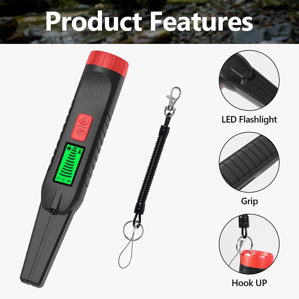 2025 New Handheld Metal Detector Pinpointing For Treasure Search Metal Coin Gold Waterproof Positioning Rod Detecting