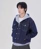 Glw Non-Faded Crop Denim Jacket Indigo Blue