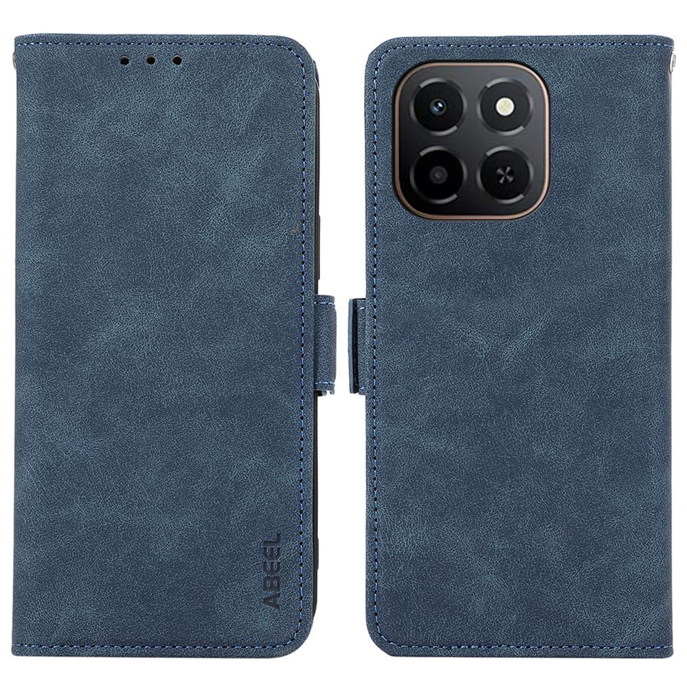 ABEEL For Honor X6c 4G Case PU Leather Folio Stand View RFID Blocking Phone Cover