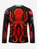 Brazilian Jiu-Jitsu Long-Sleeved T-Shirt Men's T-Shirt Street Wear 3D Printed Breathable Quick-Drying Fitness Clothing Harajuku