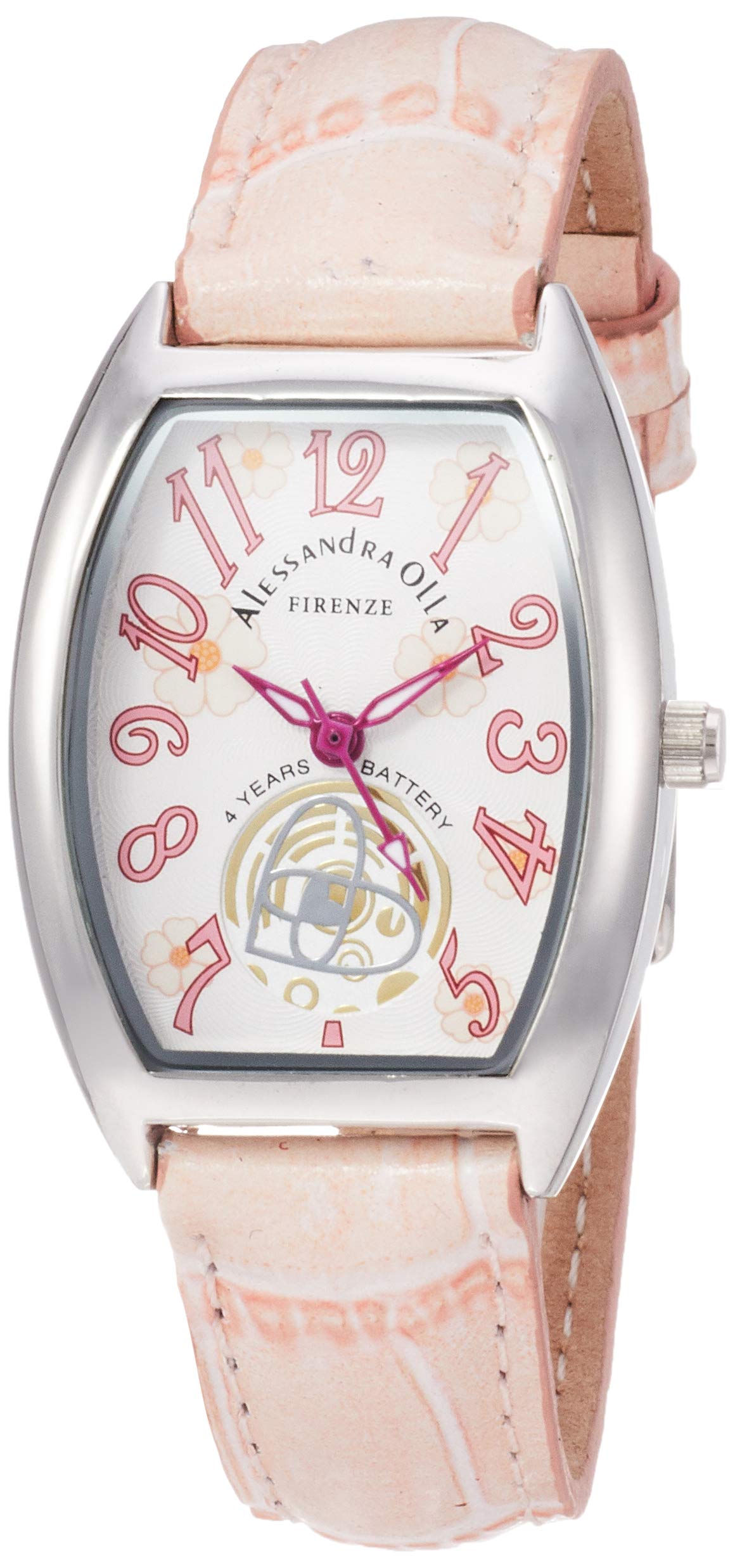 

[Alessandra Olla] Alessandra Olla Watch Flower Pattern Dial AO-4850-SVPK Ladies