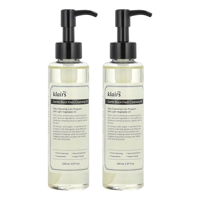 Dear, Klairs - Gentle Black Fresh Cleansing Oil Bundle Set 2 pcs