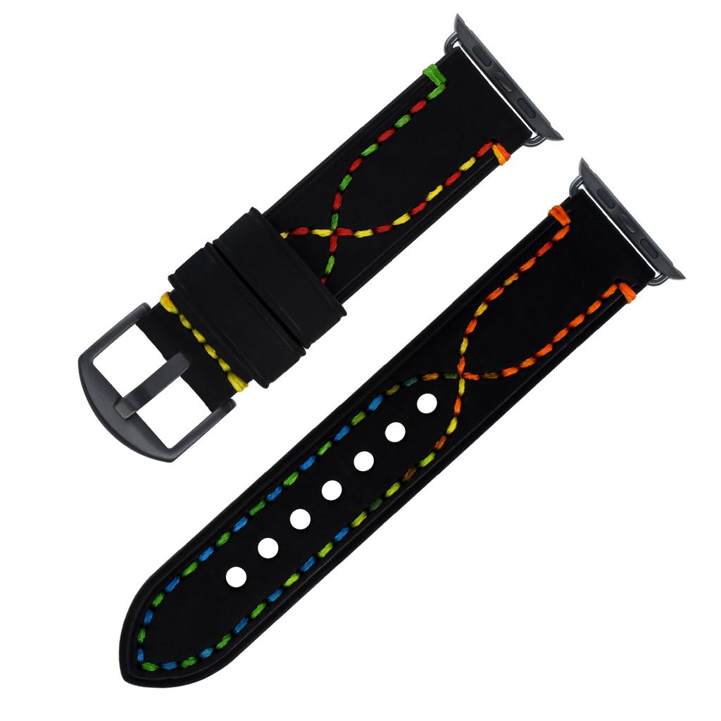 Crazy Horse Cowhide Watch Strap Is Suitable for Apple Genuine Leather Strap S8 7 6iwatch Handmade Strap.