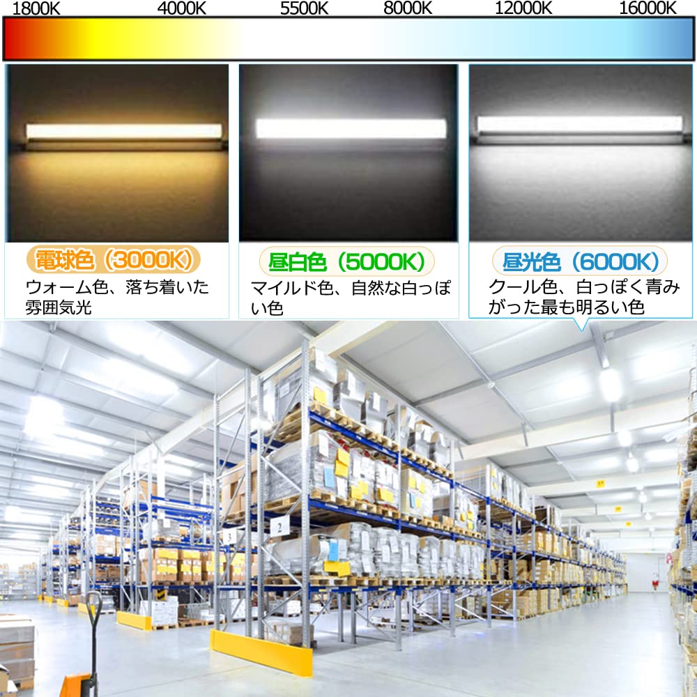 40W LED Fluorescent Lamp, Equivalent To FLR40, Rapid Start, Daylight Color 6000k, High Brightness 2600 Lumens, 18W Power Consumption, High Color